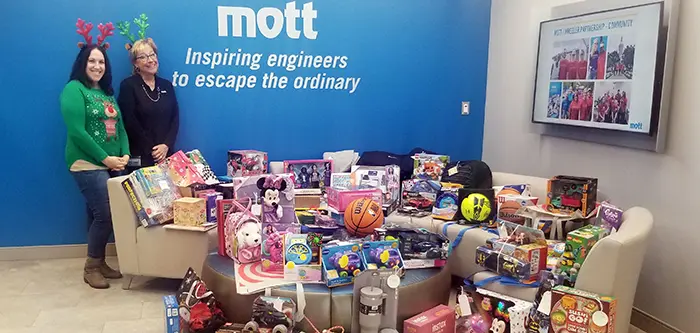 Mott Corp toy donations