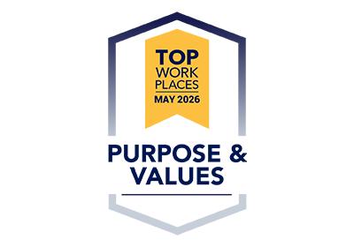 Award - Top Workplaces Purpose and Values (400x280 award image)