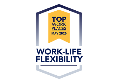 Award - Top Workplaces Work-Life Flexibility (400x280 award image)