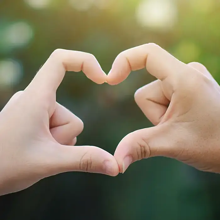 Hand Forming a Heart 